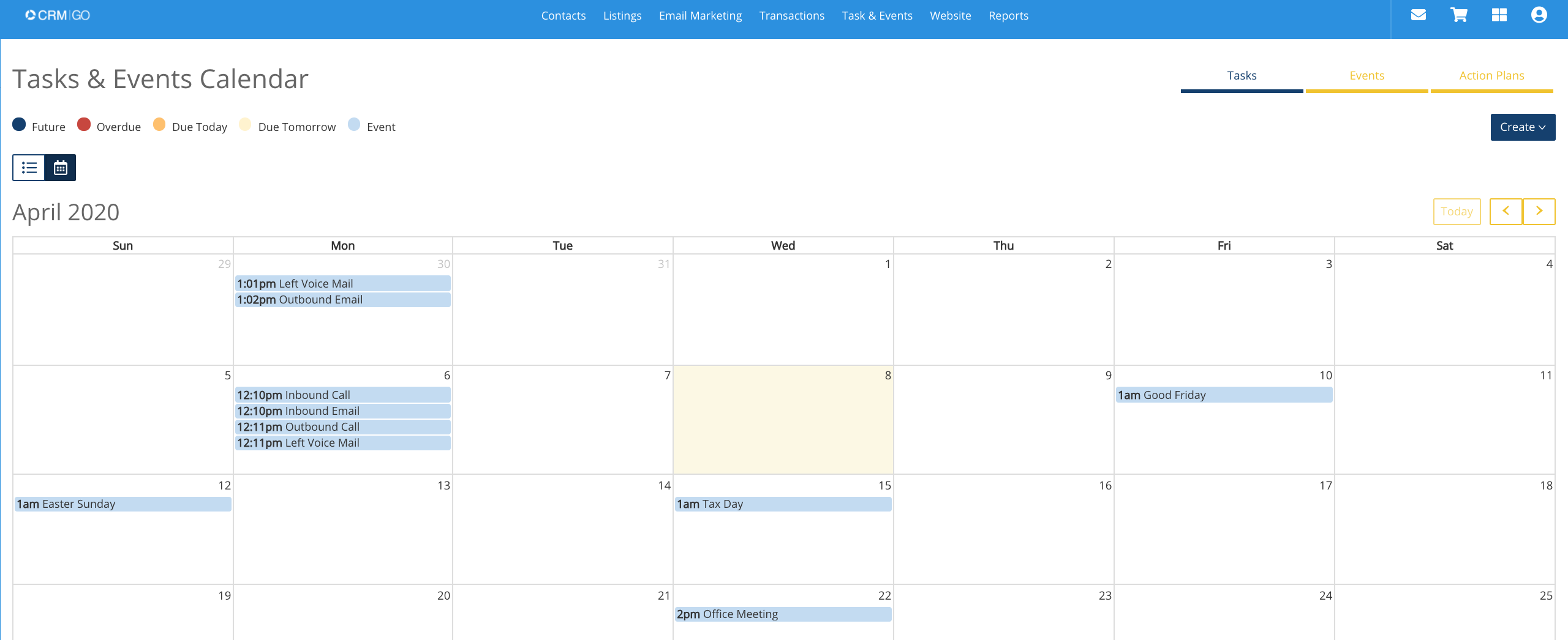 Task And Event Calendar View Article Next Gen Propertybase Go Task And Event Calendar View Article Next Gen Propertybase Go